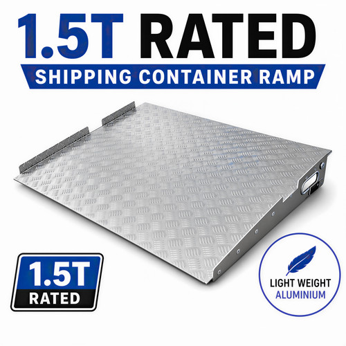 Aluminium container ramp - aluminium,
